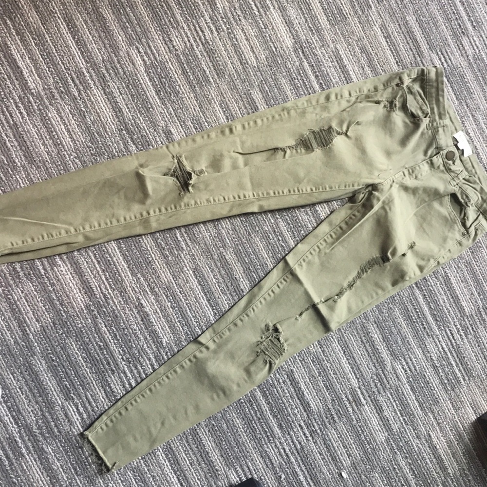 Jolt Army Green Jeans 3/26W